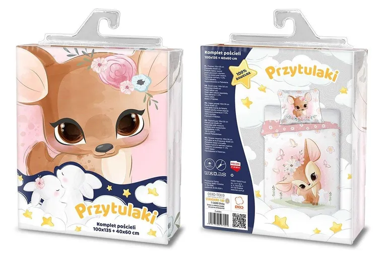 Przytulaki, Sarenka, 2-częściowy komplet pościeli, 100-135 cm