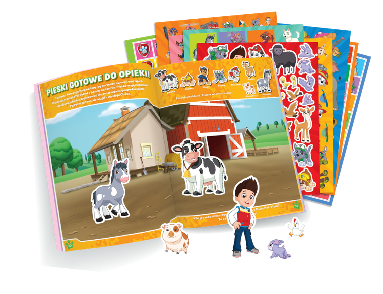 Psi Patrol. Na pomoc zwierzakom z naklejkami