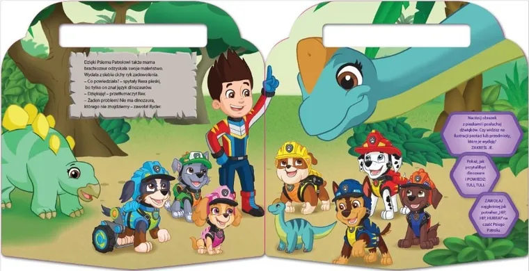 Psi Patrol. Pieski i dinoakcja. Dźwiękowe zagadki