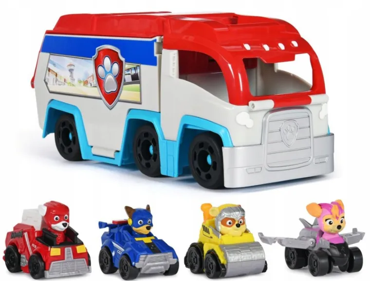 Psi Patrol, pojazd patrolowiec + 4 figurki