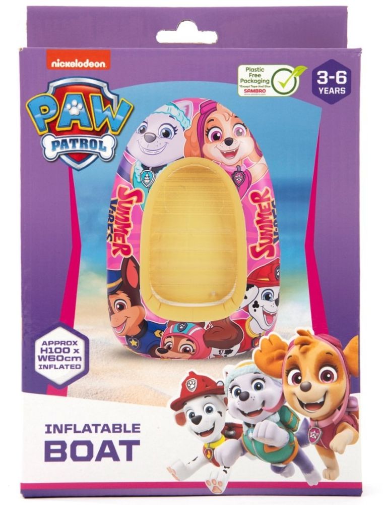 Psi Patrol, Skye, Everest, dmuchany ponton, różowy, 100-60 cm