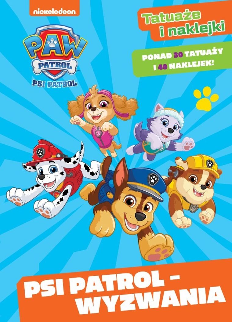 Psi Patrol. Wyzwania. Tatuaże i naklejki