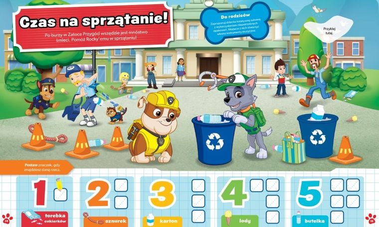 Psi Patrol. Zadanie Przyklejanie cz.6