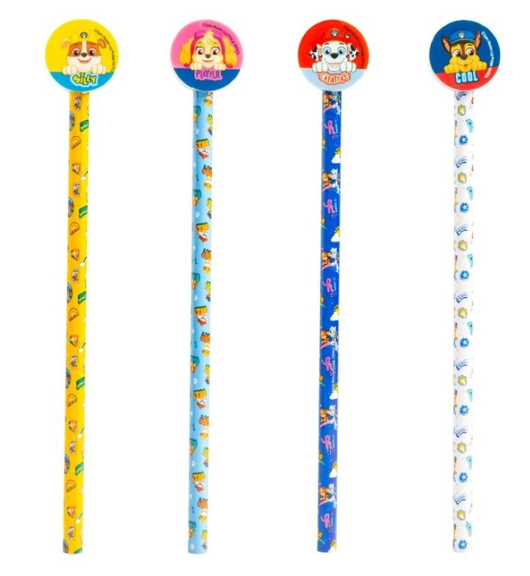 Psi Patrol, zestaw 4 ołówków