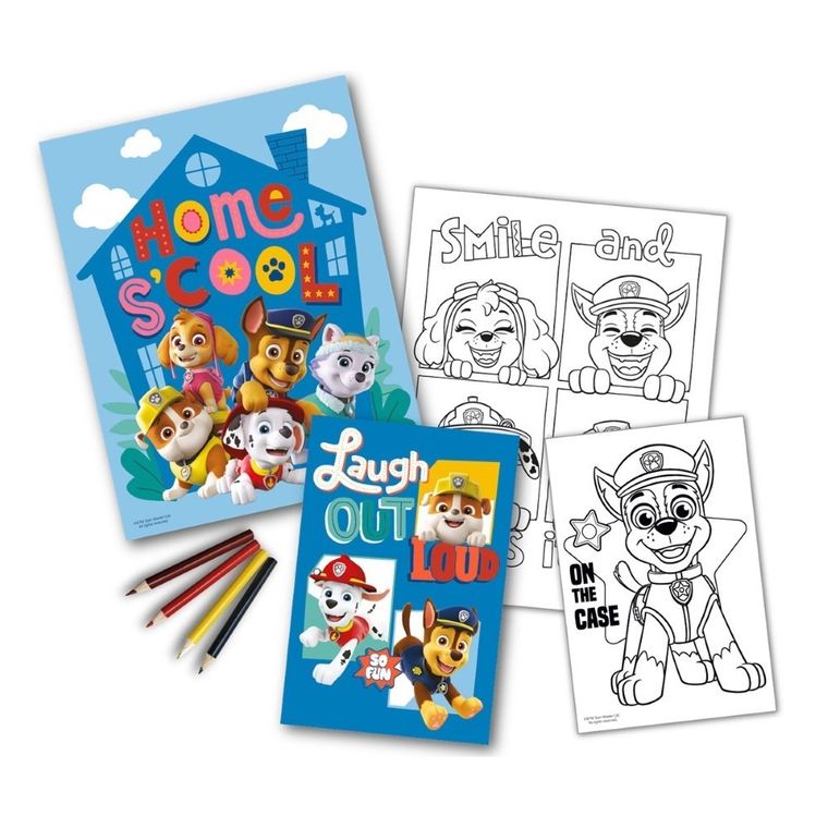 Psi Patrol, zestaw do kolorowania, zestaw kreatywny
