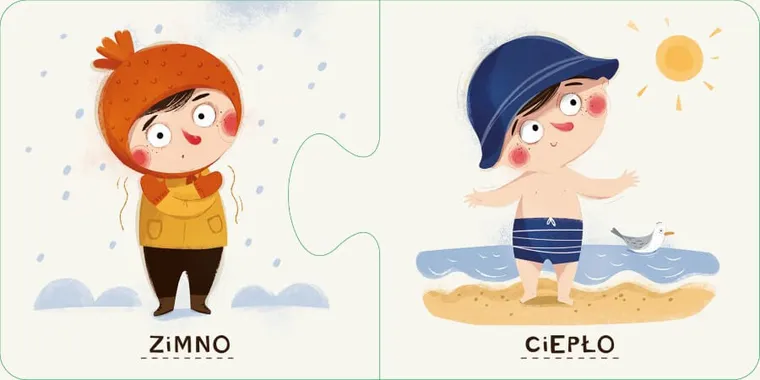 Pucio. Przeciwieństwa. Puzzle, 20 elementów