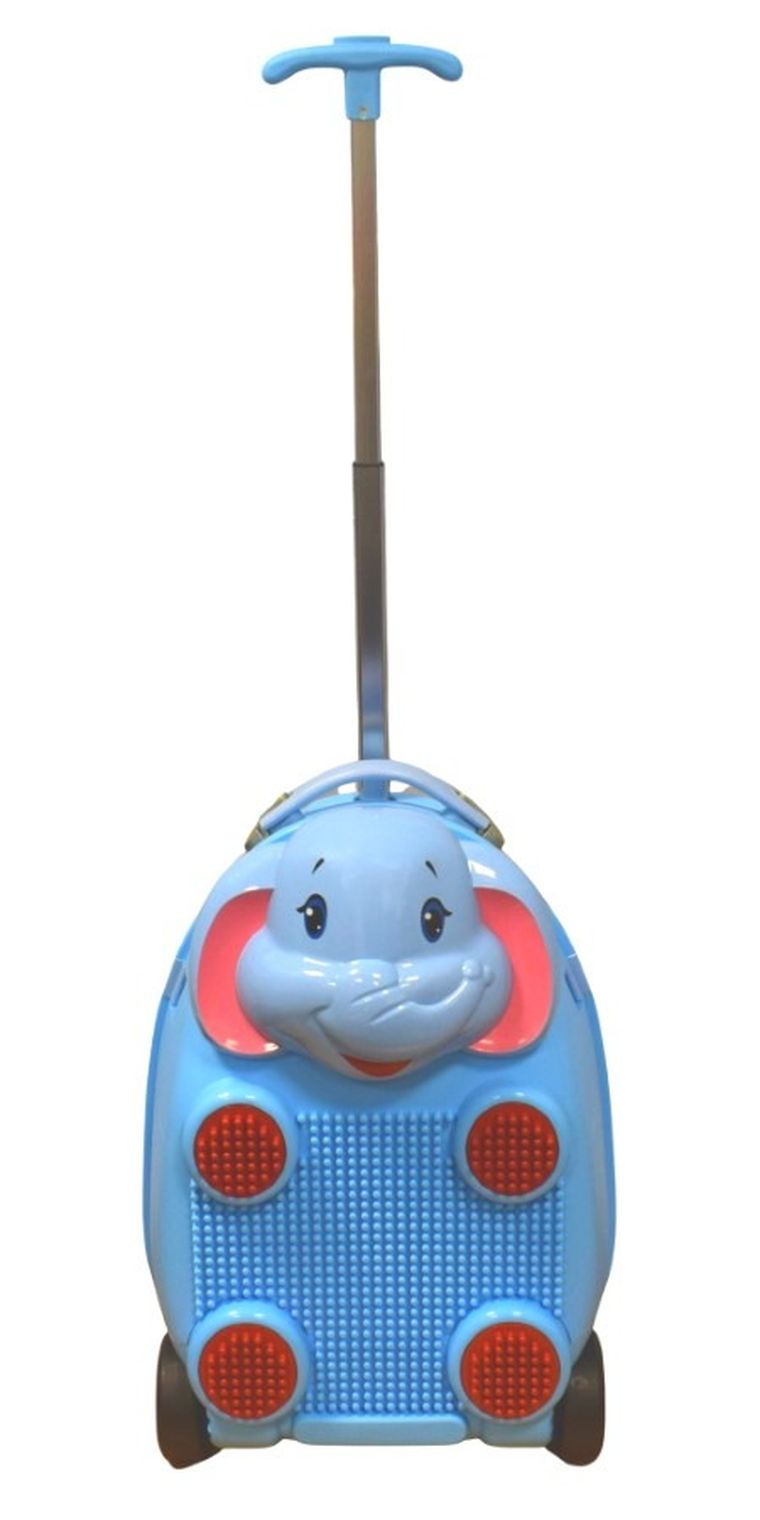 Pulio, walizka podróżna z klockami, słoń