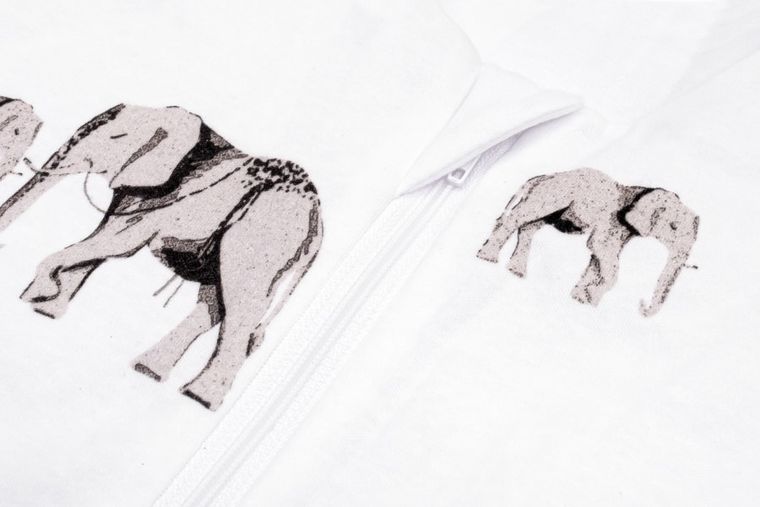 Pulp, Bamboo, Duże Słonie, śpiworek do spania ze skarpetkami, TOG 1.75, 12-30 m