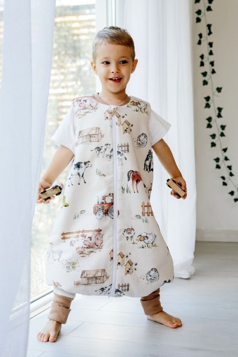 Pulp, Bamboo, Farma, śpiworek ocieplany z nogawkami, beżowy, TOG 1.75, 2.5-5 l