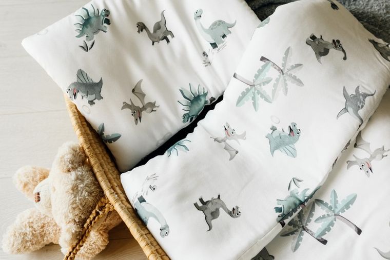 Pulp, Bamboo, Świat Dinozaurów, 2-częściowy komplet pościeli z wypełnieniem, bambusowy, 80-100 cm