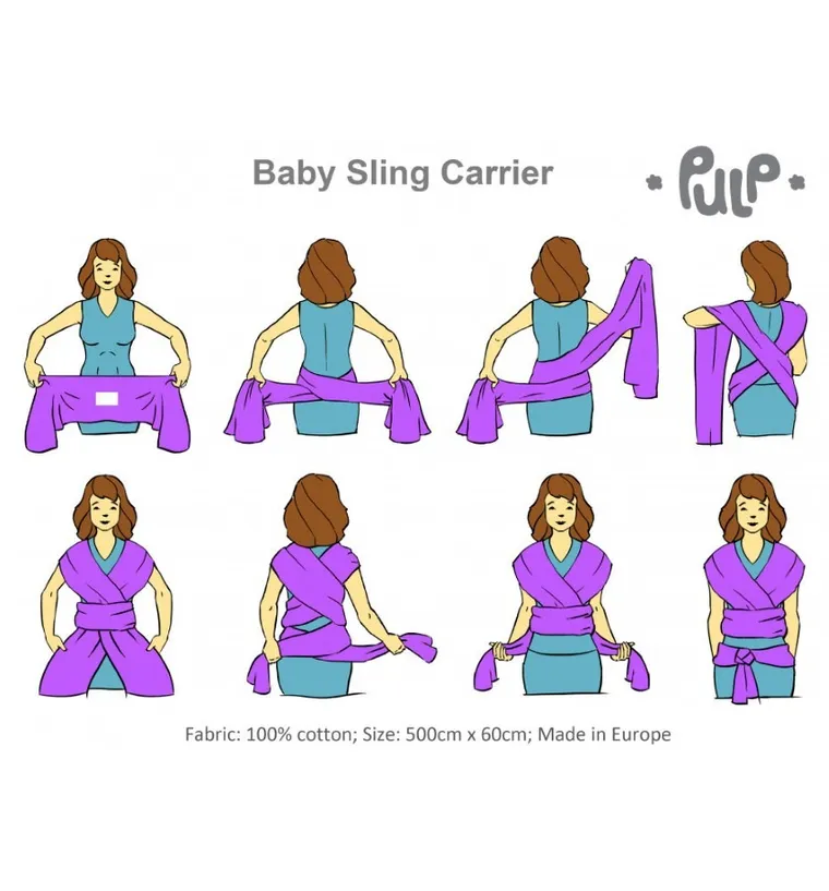 Pulp, chusta do noszenia, ciemny beż