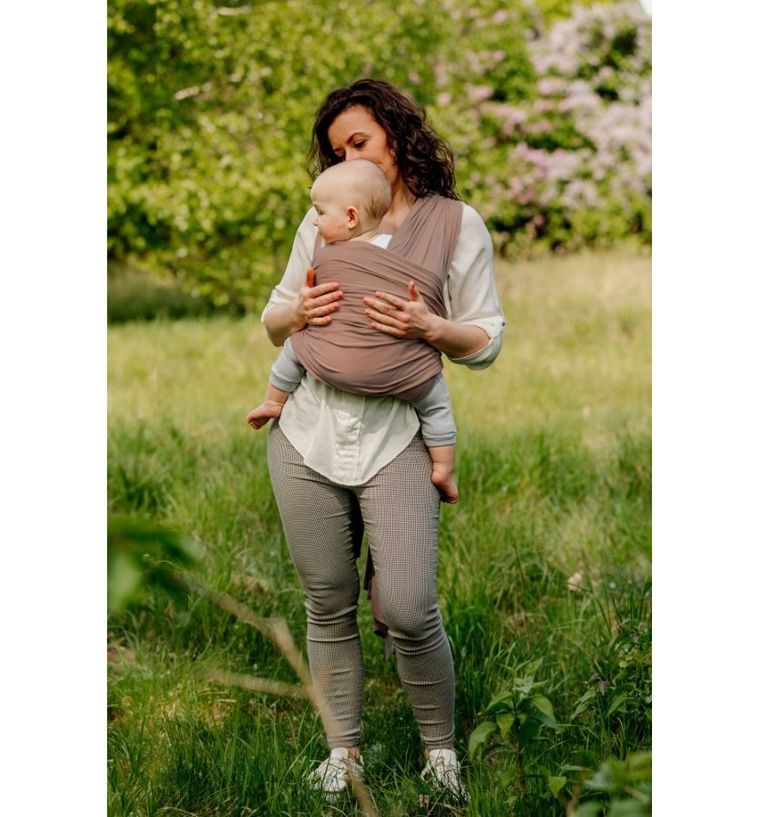 Pulp, chusta do noszenia dzieci, mocha mousse