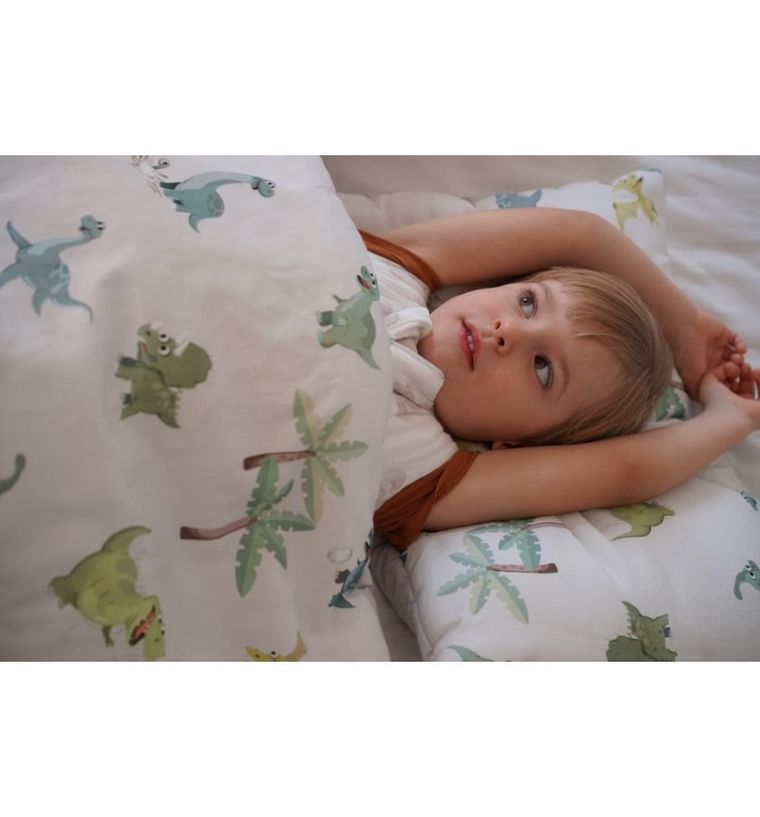 Pulp, Dinozaury, 2-częściowy komplet pościeli, bawełna satynowa, 100-135 cm