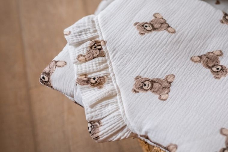 Pulp, Misie, 2-częściowy komplet pościeli, muślinowy, 80-100 cm