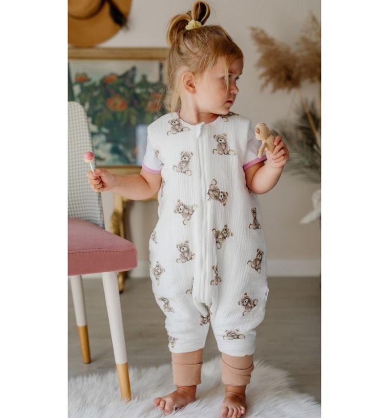 Pulp, Misie, śpiworek muślinowy ze skarpetkami, TOG 1.75, 2-4l