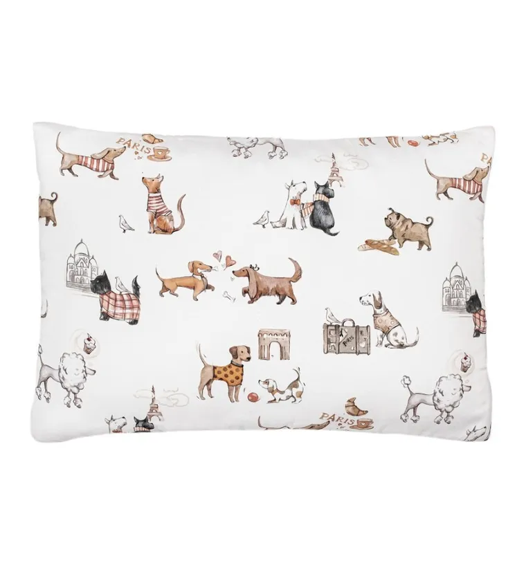 Pulp, Paryskie Pieski, pościel z bawełny satynowej, 100-135 cm