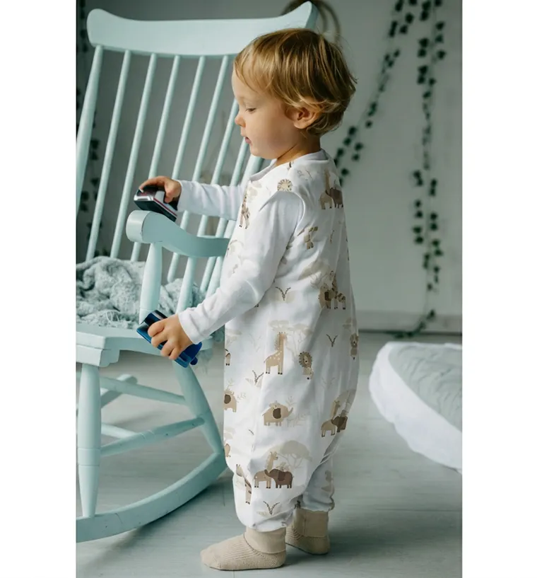 Pulp, Safari, śpiworek całoroczny ze skarpetkami, muślin, TOG 1.5, 1-2.5 l