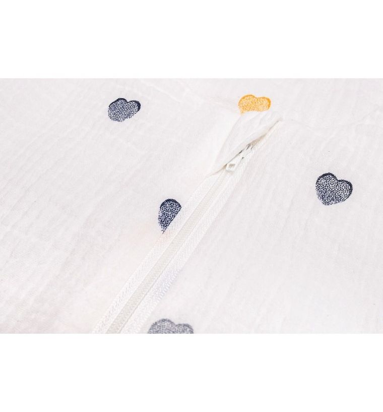 Pulp, Serduszka Kolorowe, śpiworek muślinowy letni z nogawkami, 0.5 TOG, 12-30 m