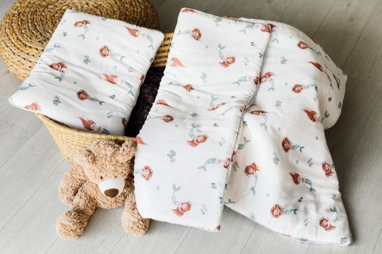 Pulp, Syrenki, 2-częściowy komplet pościeli muślinowej, 80-100 cm