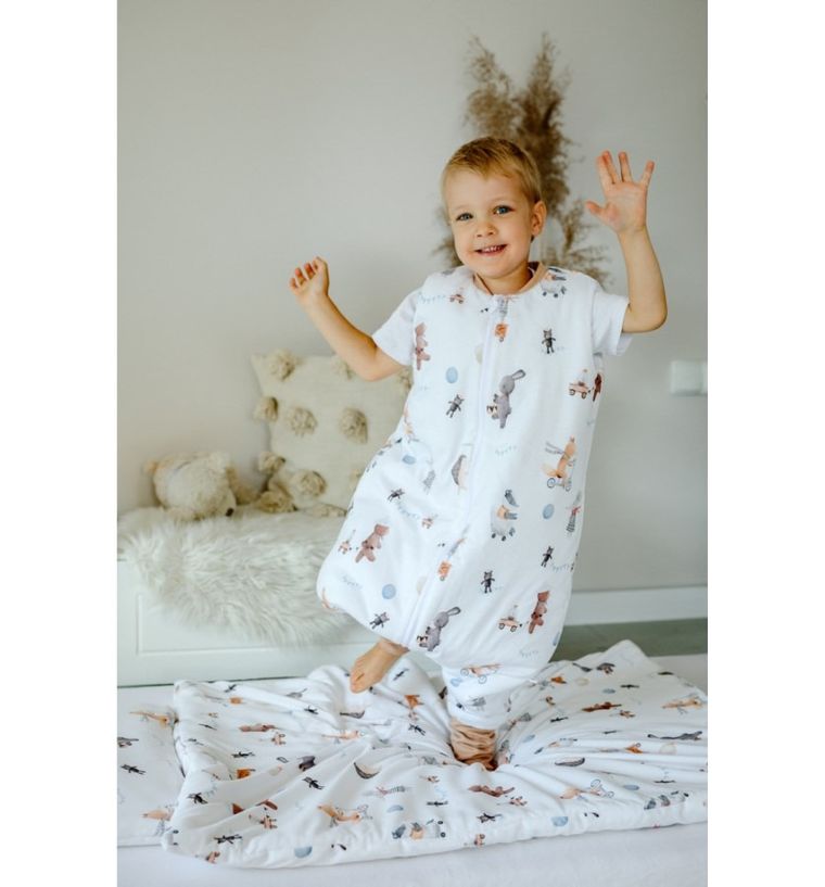 Pulp, Zwierzątka w podróży, śpiworek ocieplany ze skarpetkami, 2.0 TOG, 12-30 m