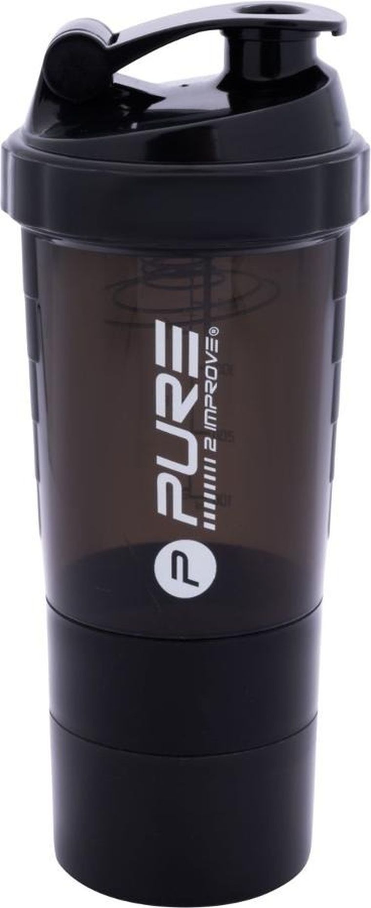 Pure 2 Improve, bidon fitness, shaker, black, 500 ml