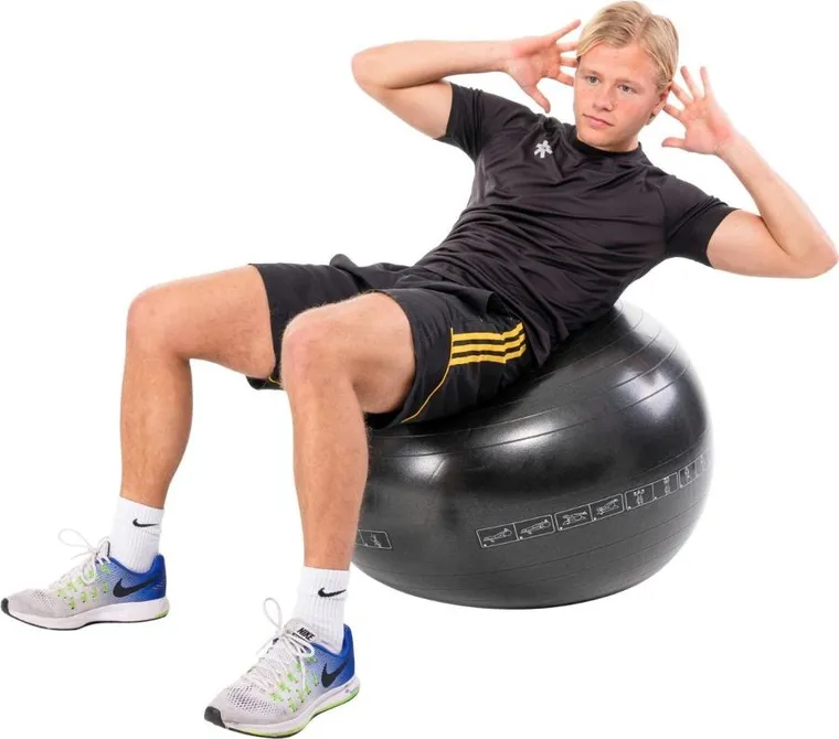 Pure 2 Improve, piłka do ćwiczeń fitness, czarna, 65 cm