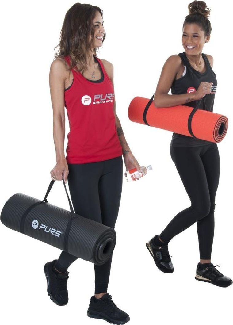Pure 2 Improve, TPE, mata do ćwiczeń, pomarańczowo-czarna, 173-61-1 cm