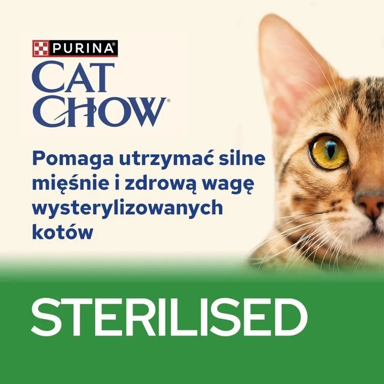 Purina, Cat Chow Sterilised, karma mokra dla kota, kurczak, bakłażan, 26-85g