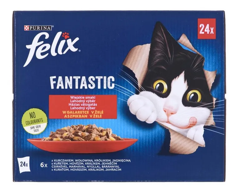 Purina, Felix, Fantastic, wiejskie smaki, karma mokra dla kota, 24-85 g