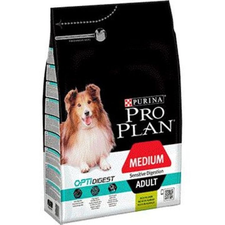 Purina Pro Plan, Adult Medium Sensitive, karma sucha dla psa, Lamb, 14 kg