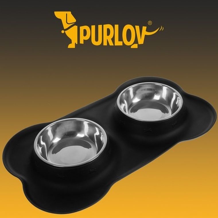 Purlov, miska podwójna, 450 ml