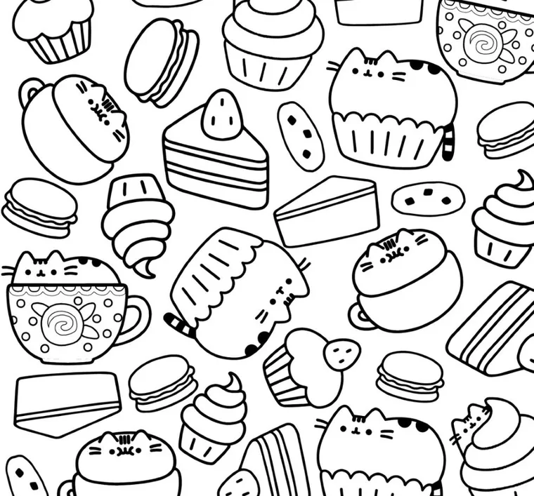 Pusheen. Mini kolorowanka