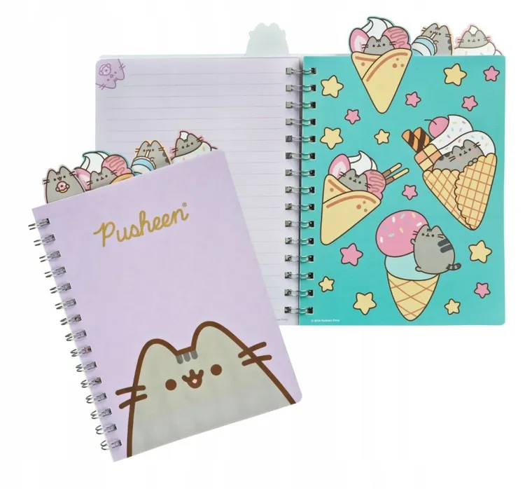Pusheen, notatnik A5, na spirali, 80 kartek, 1 szt.