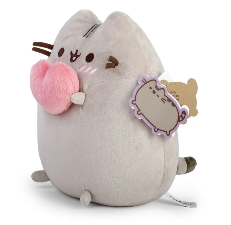 Pusheen z sercem, maskotka, 24 cm