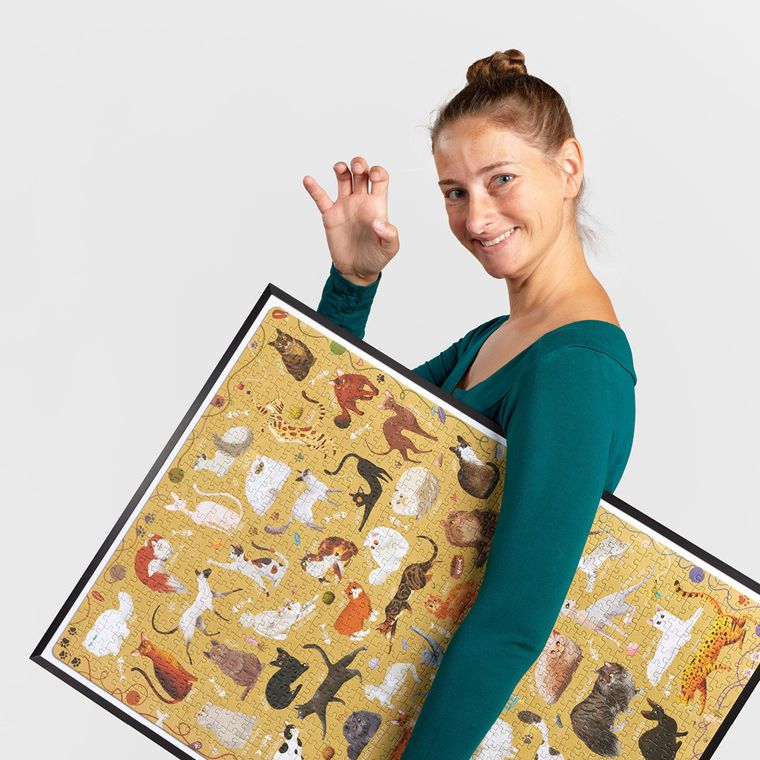 Puzzlove, CzuCzu, Koty, puzzle, 1000 elementów