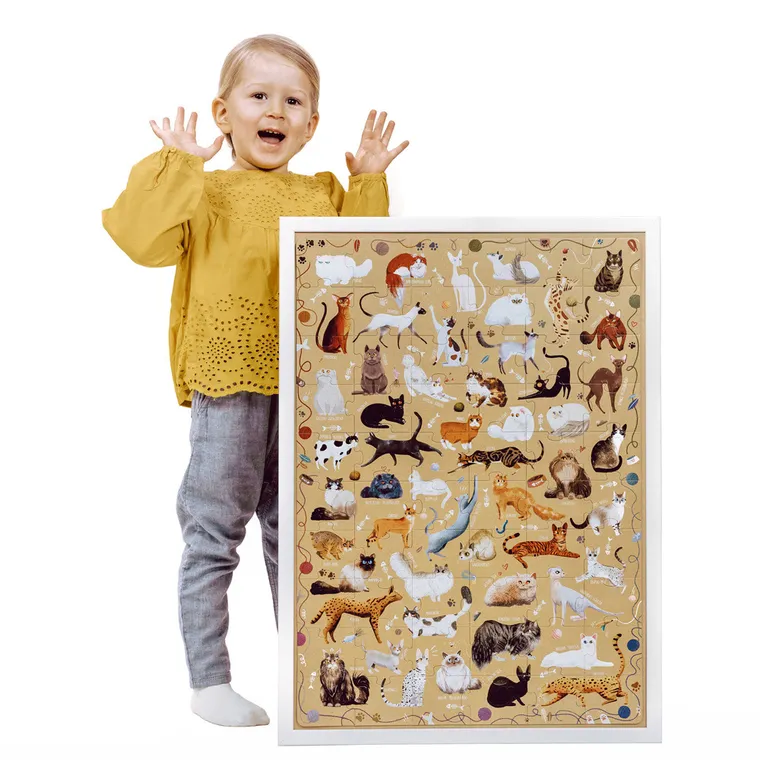 Puzzlove, CzuCzu, Koty, puzzle, 60 elementów