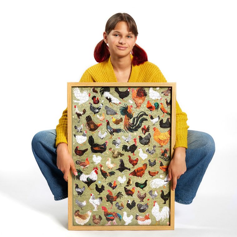 Puzzlove, CzuCzu, Kury, puzzle, 1000 elementów