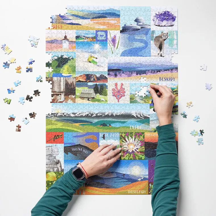 Puzzlove, CzuCzu, Polskie góry, puzzle, 1000 elementów