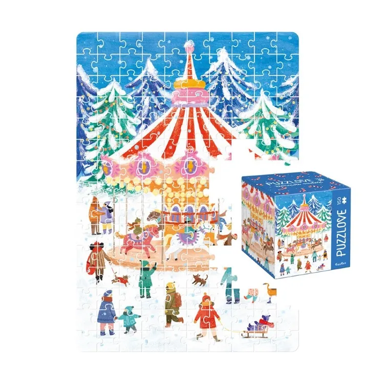 Puzzlove, CzuCzu, Zimowa radość, puzzle, 150 elementów