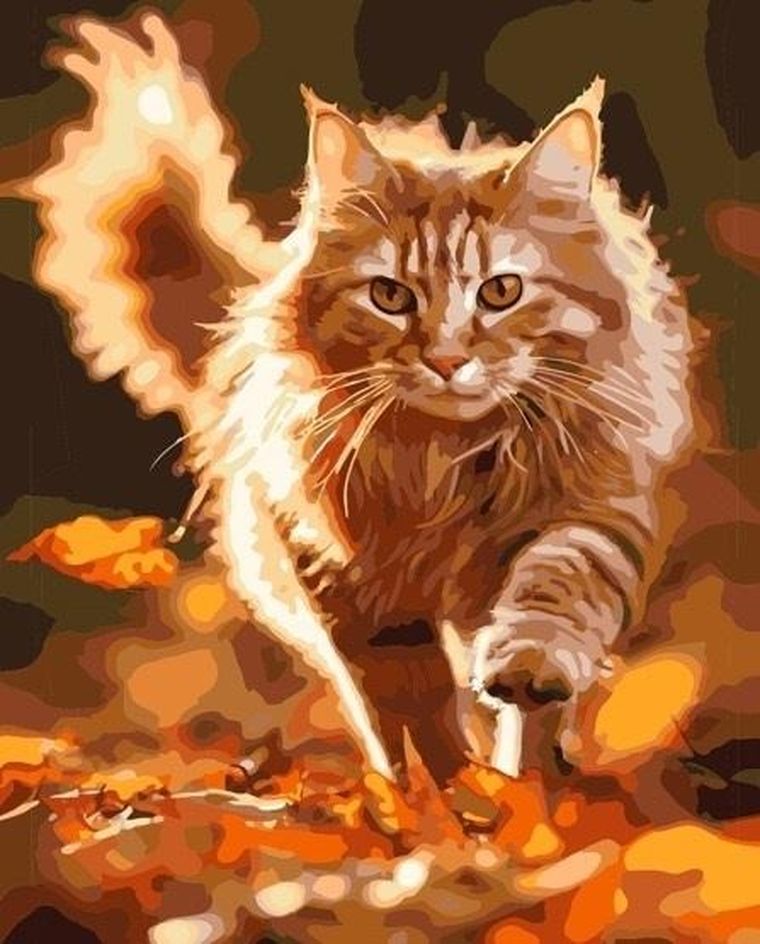 Qbee, malowanie po numerach, Kocie przygody, 40-50 cm