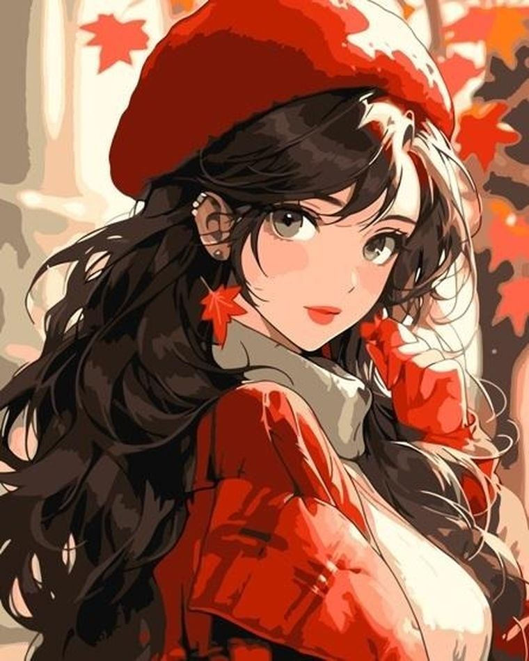 Qbee, malowanie po numerach, Piękna Nieznajoma, 40-50 cm