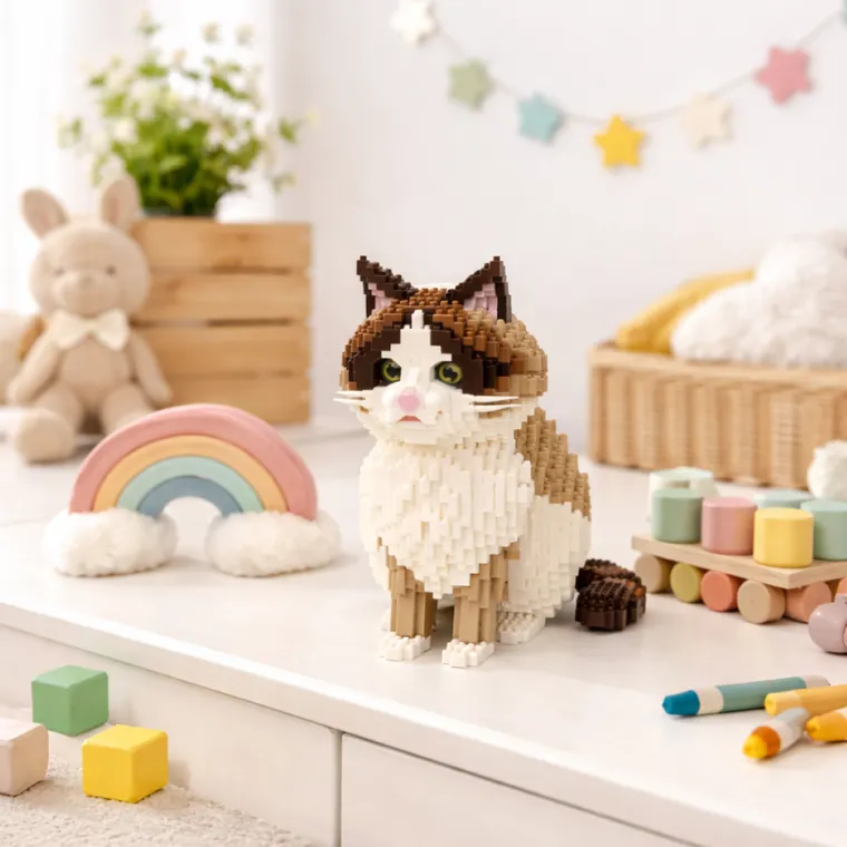 QBI, Kot 2w1 z dźwiękiem, klocki konstrukcyjne, 2308 elementów