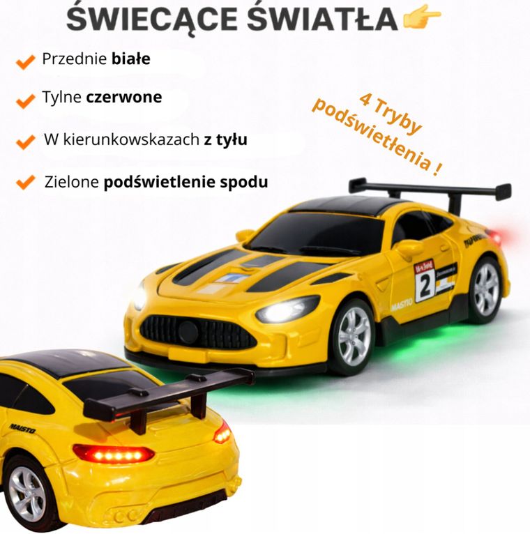 QBI, mini pojazd zdalnie sterowany, 1:64, zielony