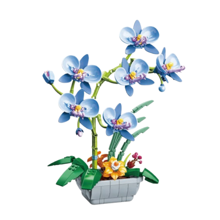 QBI, Orchidea błękitna, klocki konstrukcyjne, 581 elementów