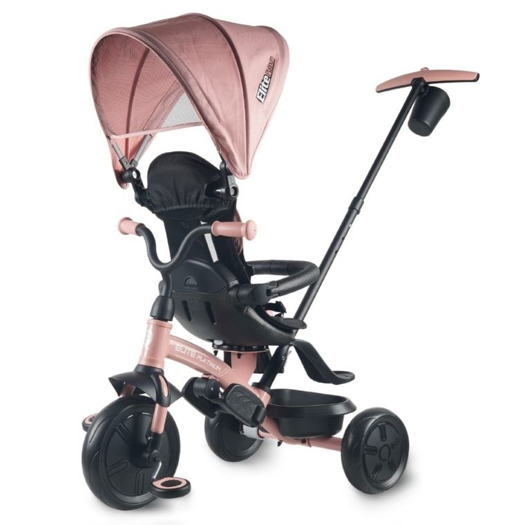 Qplay, Elite Platinum, rowerek 3-kołowy, Pink