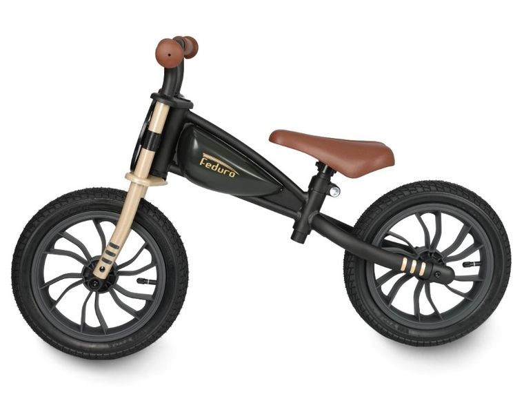 Qplay, Feduro, rowerek biegowy, Black-Golden