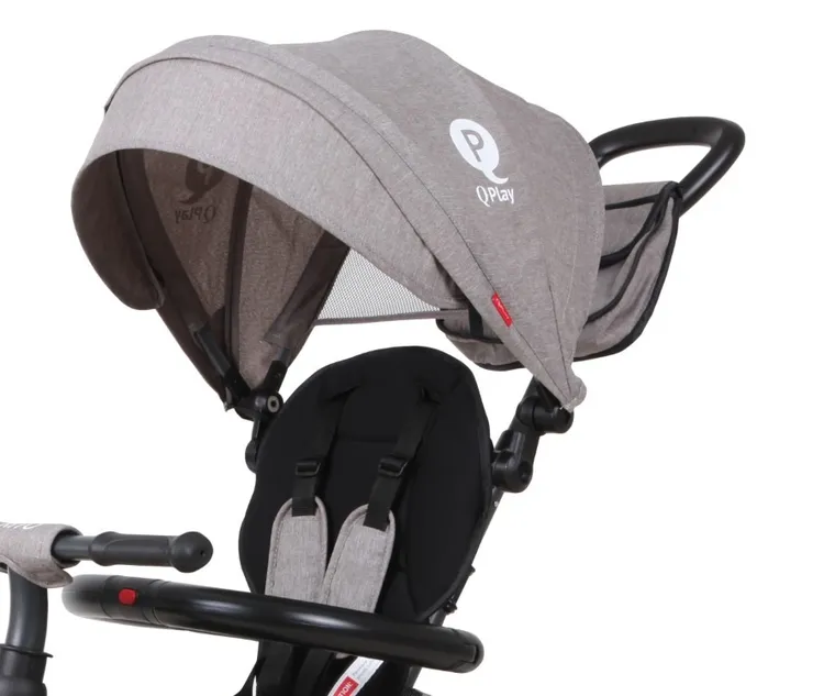 Qplay, Rito Plus, rowerek trójkołowy, Grey