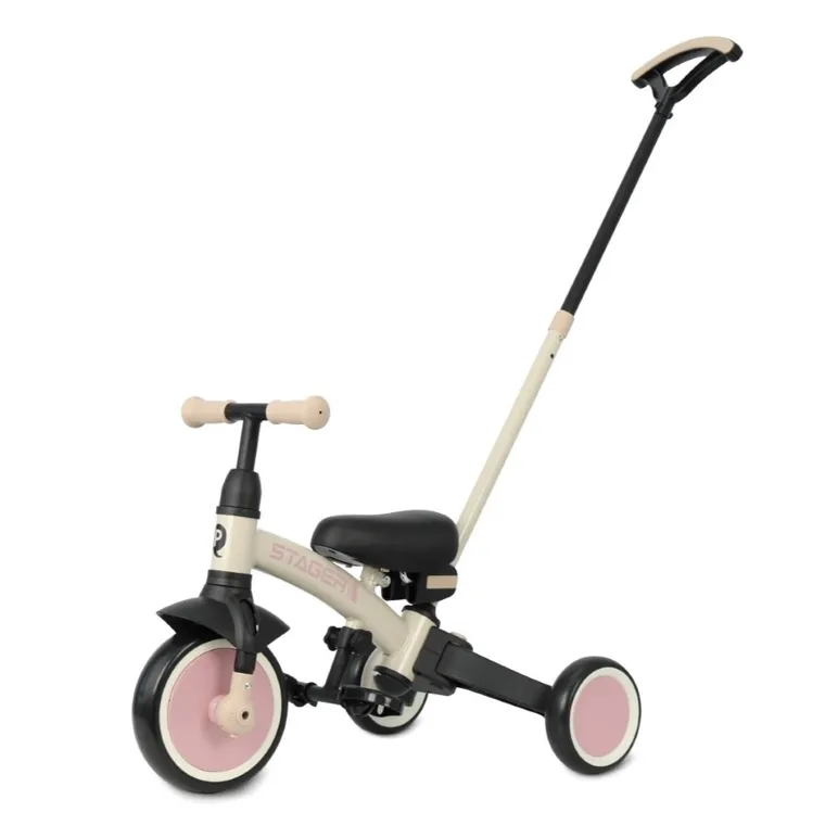 Qplay, Stager, rowerek 3-kołowy 3w1, Pink