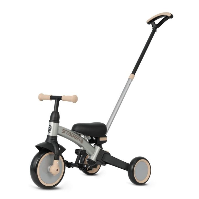 Qplay, Stager, rowerek 3-kołowy 3w1, Silver