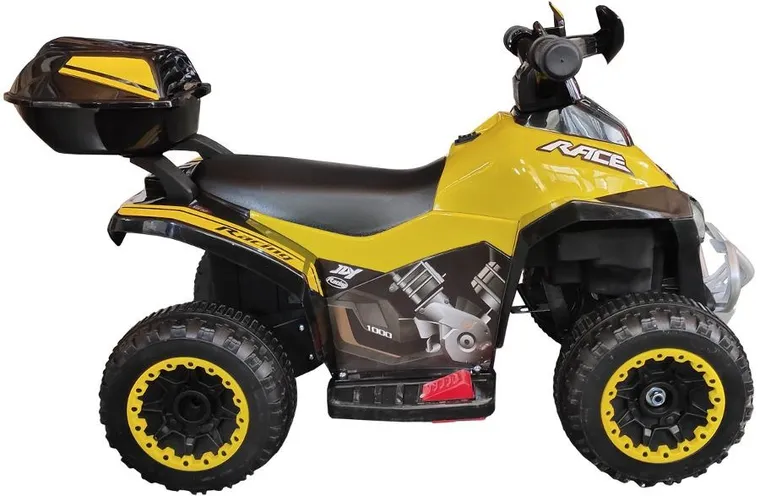 Quad Micron, pojazd na akumulator, żółty